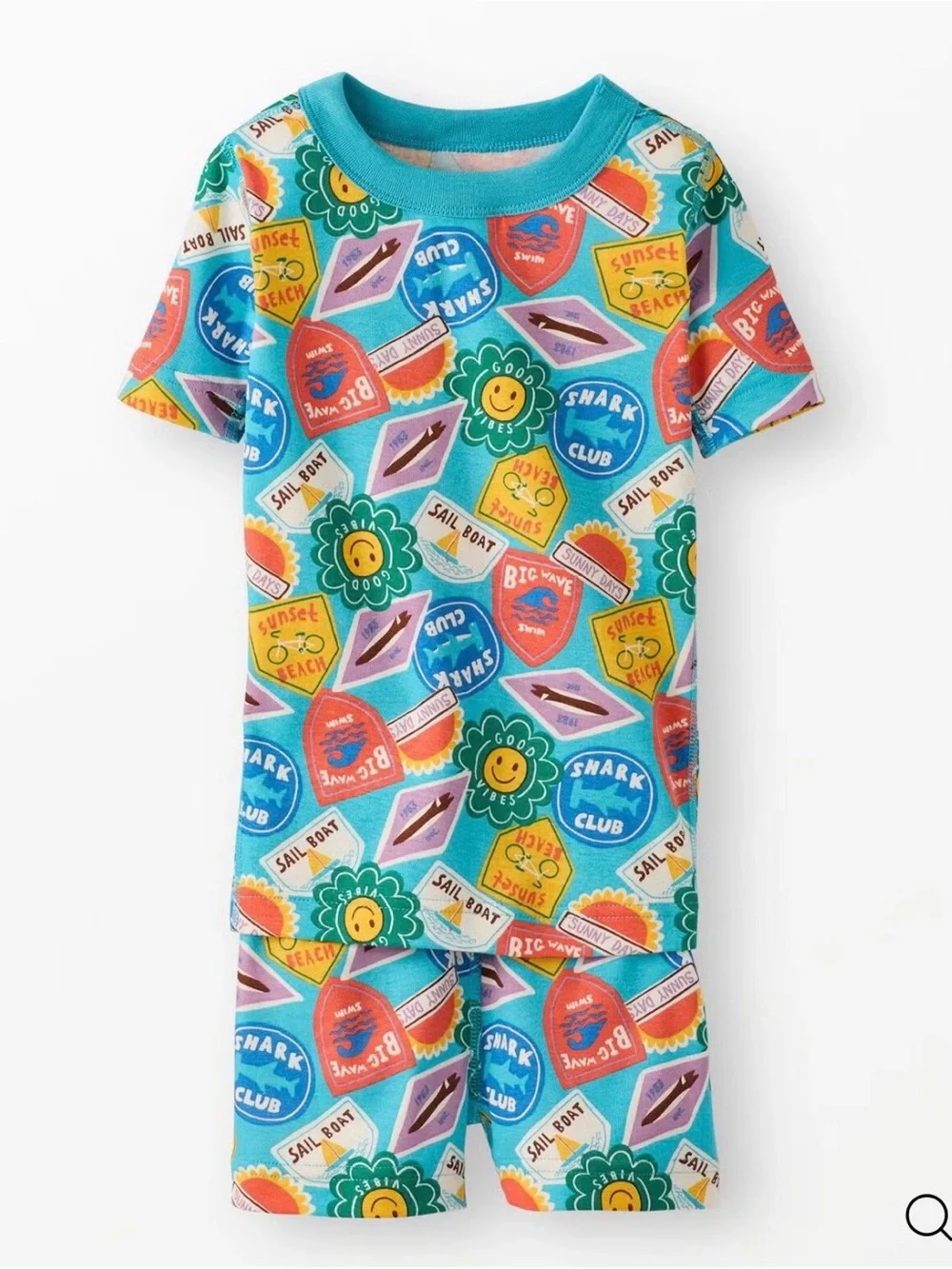 Hanna Andersson HannaJams Pajama Set COLOR: Summer Stickers 84608 Kids' size 5